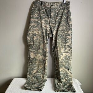 Military Digital Camo Cargo Combat Pants Reinforced Seat Large ACU